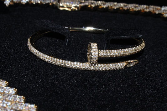 Diamond Nail Bangle