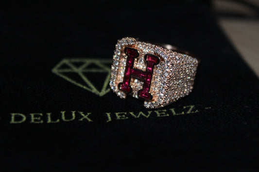 Diamond Letter Rings