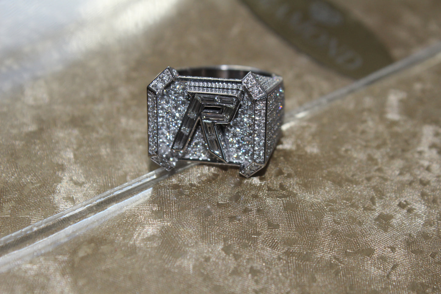 Diamond Letter Rings